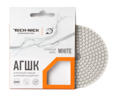Алмазный Гибкий Шлифовальный Круг WHITE TECH-NICK D100/№200