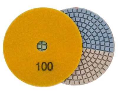 Алмазные гибкие шлифовальные круги ТриКолор Pads 7-STEP.D100 №100
